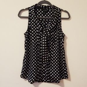 White House Black Market polkadot sleeveless top